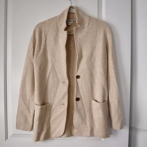 Beige J Crew blazer jacket